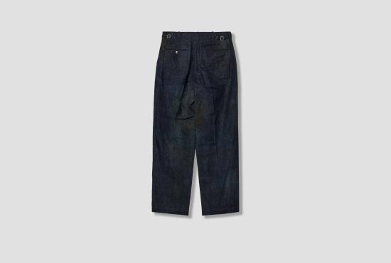 26FW 나이스니스 스트레이트 팬츠 N.MORLEY - 프린트 캔버스 프리스코 팬츠 NN-0302T18 블루 - NICENESS