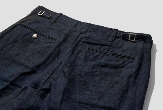 26FW 나이스니스 스트레이트 팬츠 N.MORLEY - 프린트 캔버스 프리스코 팬츠 NN-0302T18 블루 - NICENESS