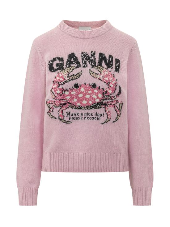 26FW 가니 스웨터 A1150008 868 CHALK PINK DOM