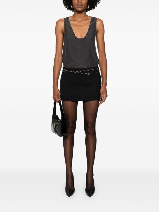  생로랑 헨리 실크 탱크탑 789945Y7I224280 DARK GREY - SAINT LAURENT