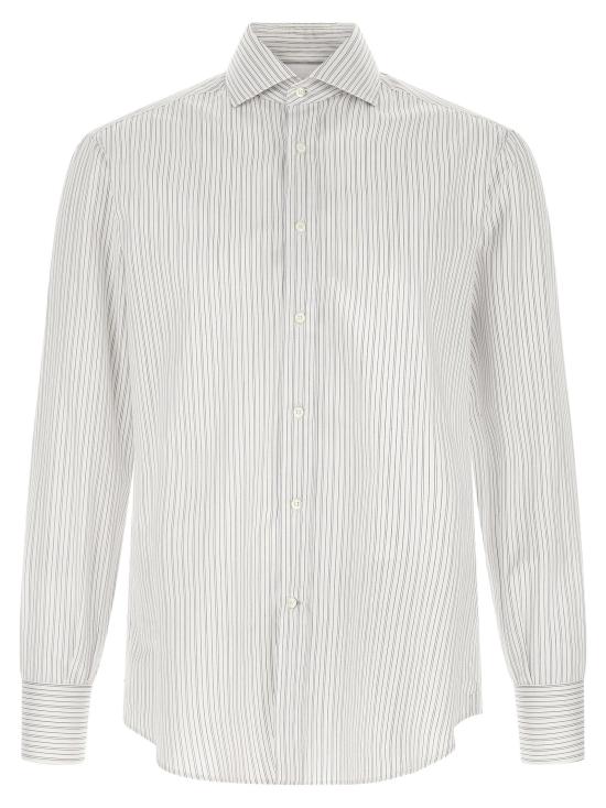  브루넬로 쿠치넬리 셔츠 LDMA6930028C011 WHITE