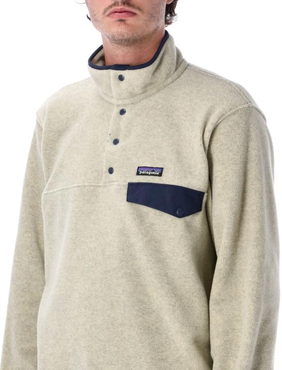 26FW 파타고니아 신칠라 스냅-T 플리스 풀오버 25551 OLNA OATMEAL HEATER W NEW NAVY DOM - PATAGONIA