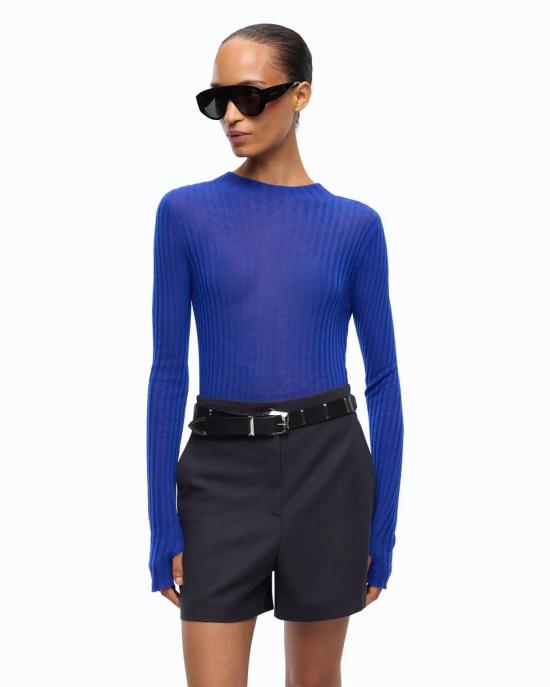 26FW 핑코 스웨터 107834A2Z6 F90 BLU MAZZARINO - PINKO