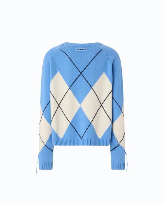 26FW 핑코 스웨터 107377A3JE EC4 AZZURRO PANNA - PINKO