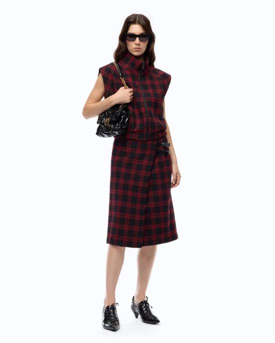 26FW 핑코 미디 스커트 107420A3GN ZR4 NERO ROSSO - PINKO