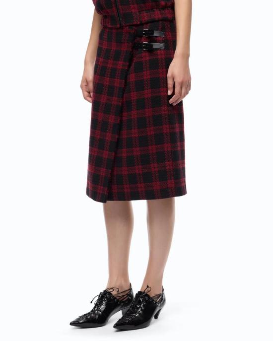 26FW 핑코 미디 스커트 107420A3GN ZR4 NERO ROSSO - PINKO