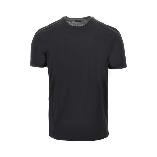 26FW 구찌 실크 저지 브이넥 티셔츠 실크 저지 브이넥 티셔츠 866186XJHVZ Black - GUCCI