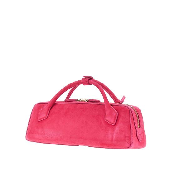 26FW 알라이아 르 테켈 스웨이드 고트스킨 클러치 AA1S06026CA328 Pink - ALAIA