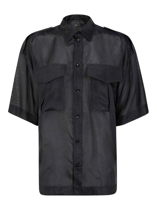25FW 피비 파일로 셔츠 DC125SE3515900BK BLACK
