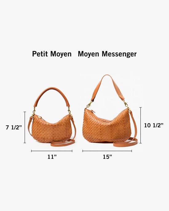  클레어 브이 크로스백 Clare V. Petit Moyen 백 우븐 체커 - CLEARE V.