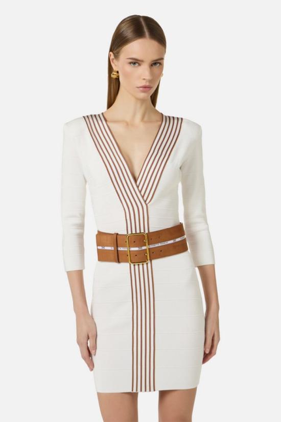 26SS 엘리자베타프랜치 원피스 AM01S61E2AQ640 White - ELISABETTA FRANCHI