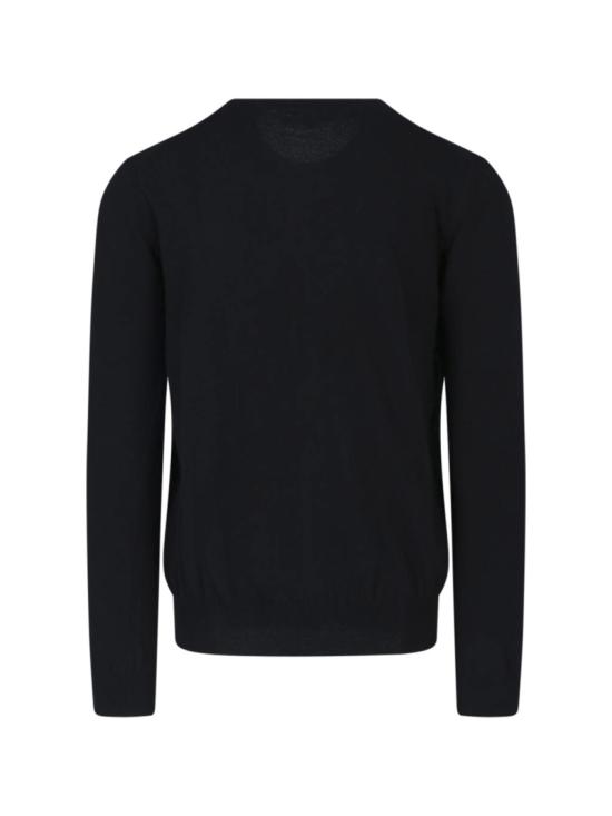 26FW 꼼데가르송 플레이 블랙 하트 x 라인스톤 라운드 넥 가디건 AX N805 0511 Black - COMME DES GARCONS