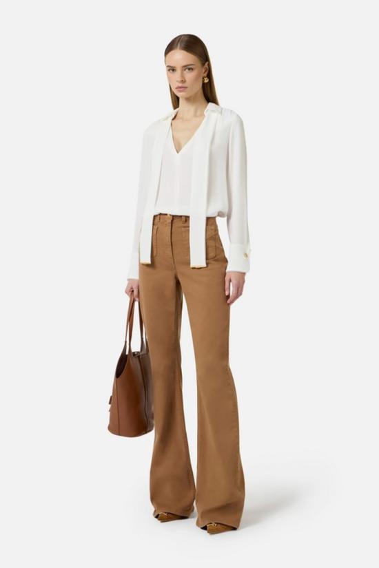 26SS 엘리자베타프랜치 탑 CA14661E236038 White - ELISABETTA FRANCHI