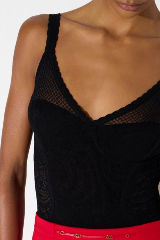 26FW 엘리자베타프랜치 탑 BK07Q66E211040 Black - ELISABETTA FRANCHI