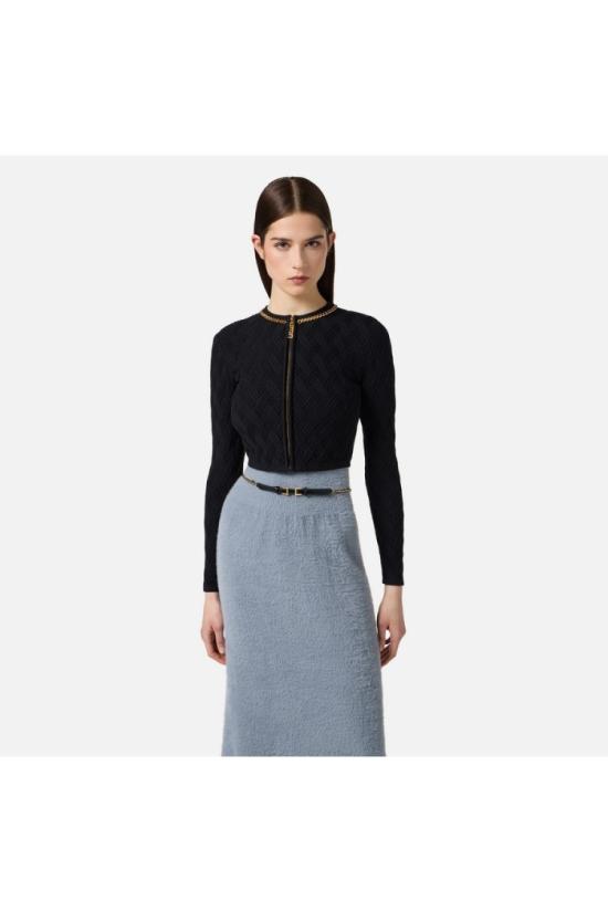25FW 엘리자베타프랜치 니트웨어 MK29B56E211040 Black - ELISABETTA FRANCHI