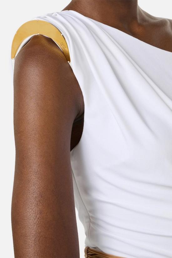26SS 엘리자베타프랜치 탑 BO01361E236040 White - ELISABETTA FRANCHI
