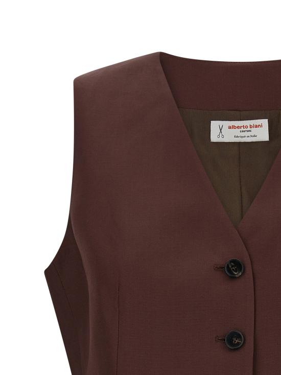  알베르토비아니 베스트 LDGG817VI009160 BURGUNDY - ALBERTO BIANI
