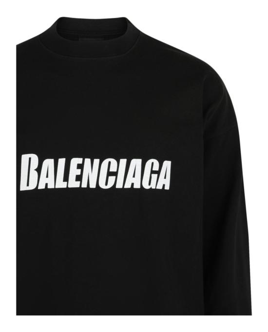  발렌시아가 긴팔 티셔츠 681046 TNVL1 1070 00008 3 Black - BALENCIAGA