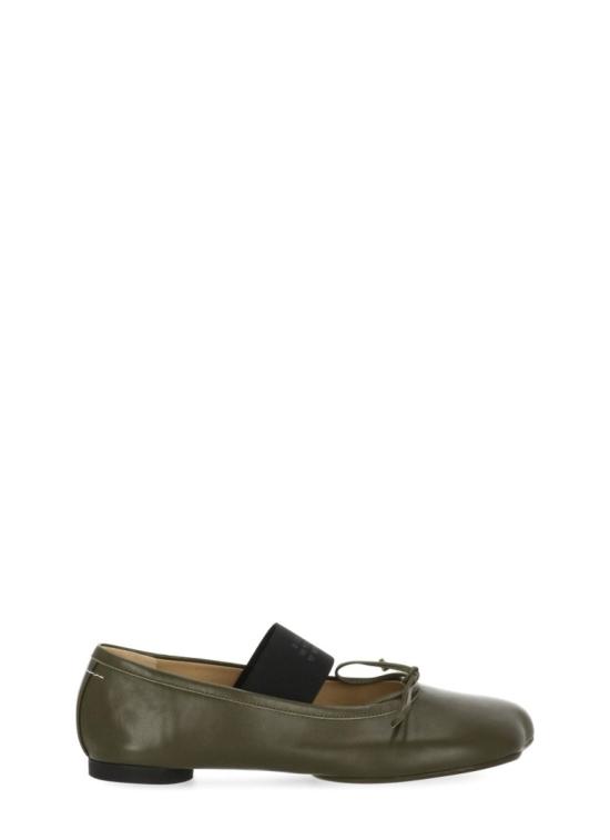 26FW MM6 메종마르지엘라 아나토믹 뉴메릭 발레리나 플랫 슈즈 S59WZ0099P3628T7010 Green