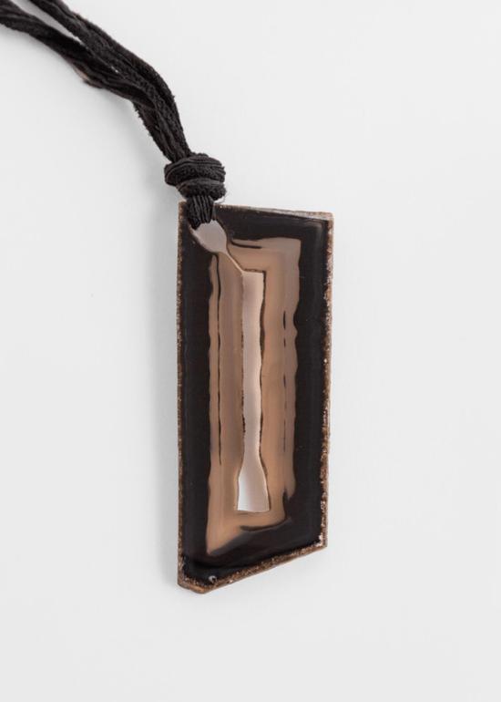  FineFolk 목걸이/팬던트 파인 포크 원석 아게이트 슬라이스 목걸이 - OTHER BRANDS