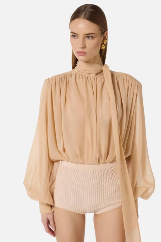26SS 엘리자베타프랜치 탑 CB00663E2EA140 Neutrals - ELISABETTA FRANCHI