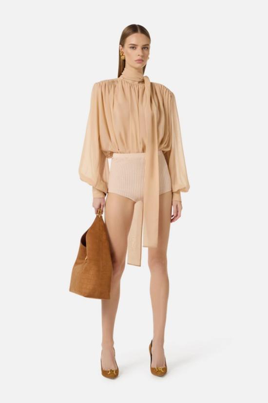 26SS 엘리자베타프랜치 탑 CB00663E2EA140 Neutrals - ELISABETTA FRANCHI