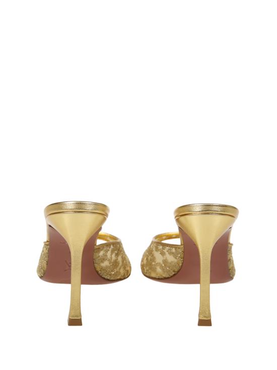 26FW 아미나 무아디 힐/펌프스 ALEXA LACE SLIPPER 95 NAPPA GOLD - AMINA MUADDI