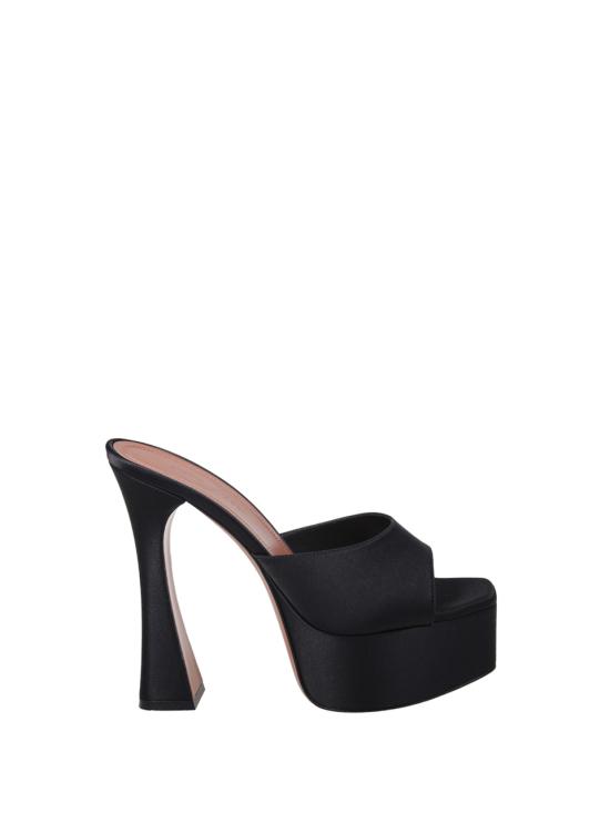 26FW 아미나 무아디 샌들 DALIDA SLIPPER 140 SATIN BLACK