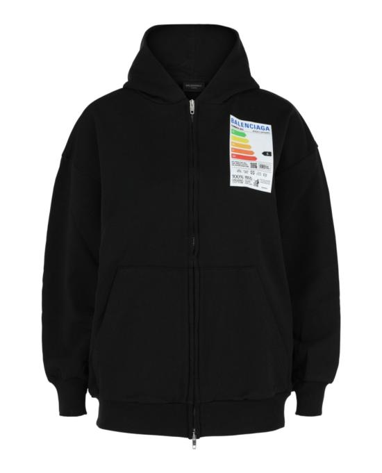  발렌시아가 탑 744454 TOVD6 1055 00974 XS Black