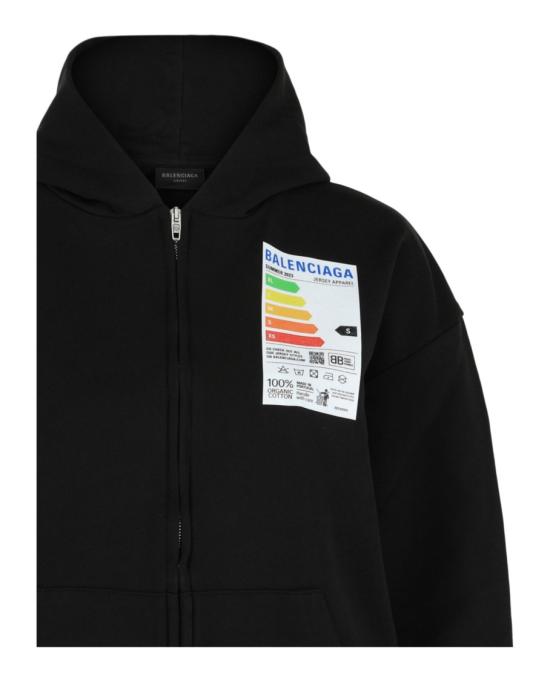  발렌시아가 탑 744454 TOVD6 1055 00974 XS Black - BALENCIAGA