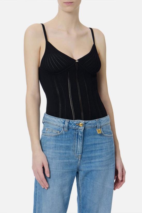 26SS 엘리자베타프랜치 탑 BK85B62E211044 Black - ELISABETTA FRANCHI