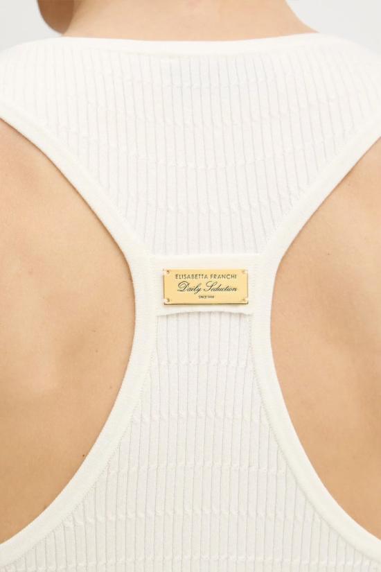 26SS 엘리자베타프랜치 탑 TK75B61E236044 Neutrals - ELISABETTA FRANCHI