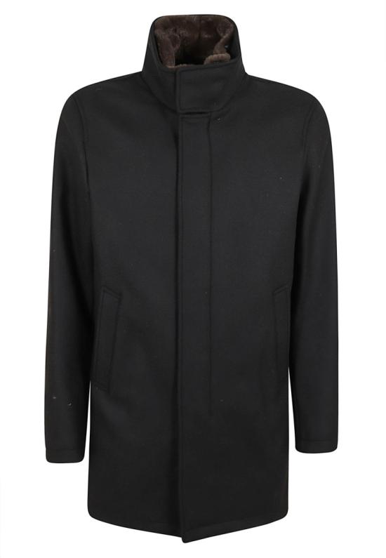 26FW 에르노 에코 울 라이트 포 퍼 코트 CA000214U 33344 Black