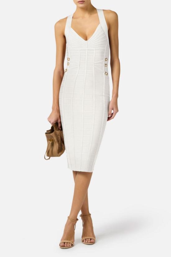 26SS 엘리자베타프랜치 원피스 AM24D62E236042 White - ELISABETTA FRANCHI