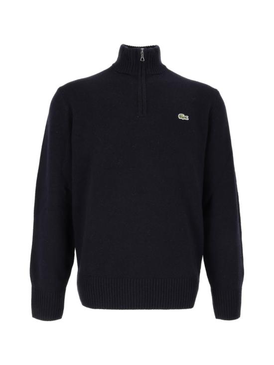 26FW 라코스테 방모 반집업 스웨터 AH3052 00 Black