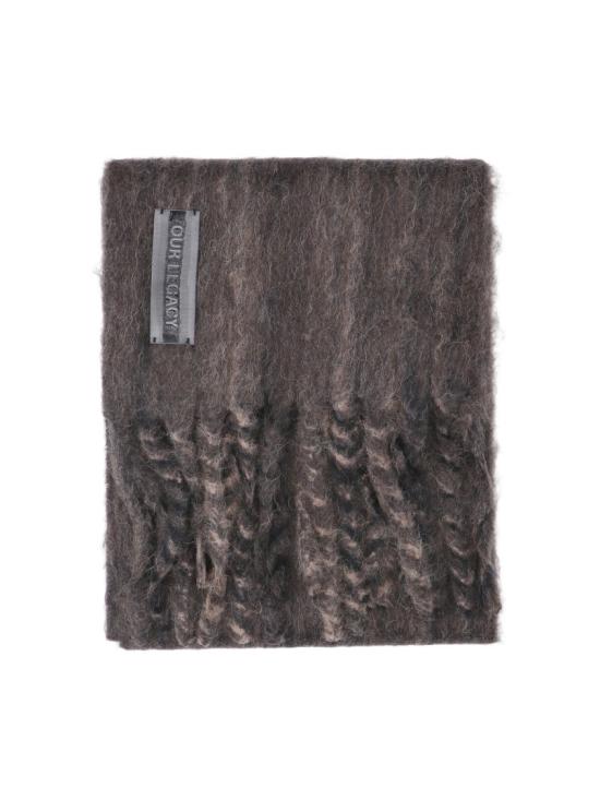 26FW 아워레가시 머플러/스카프 A4268ECCHOCO PRESSED WAVE ALPACA Brown - OUR LEGACY