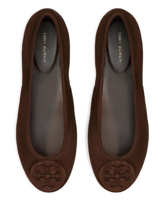 26FW 토리버치 레바 트레블 발레 플랫 슈즈 177247200 Black - TORY BURCH