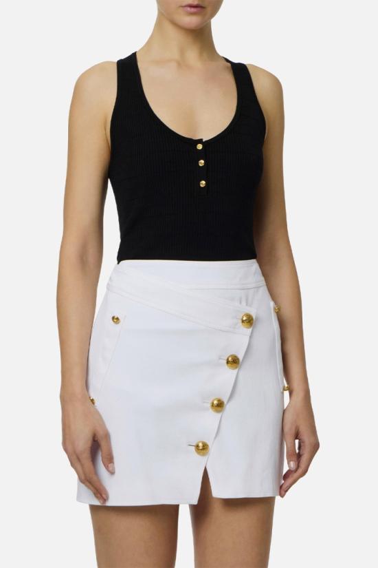 26SS 엘리자베타프랜치 탑 TK75B61E211042 Black - ELISABETTA FRANCHI