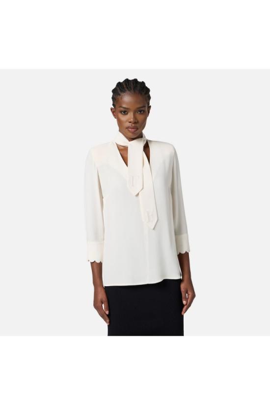 25FW 엘리자베타프랜치 탑 CA08956E2DZ946 White - ELISABETTA FRANCHI