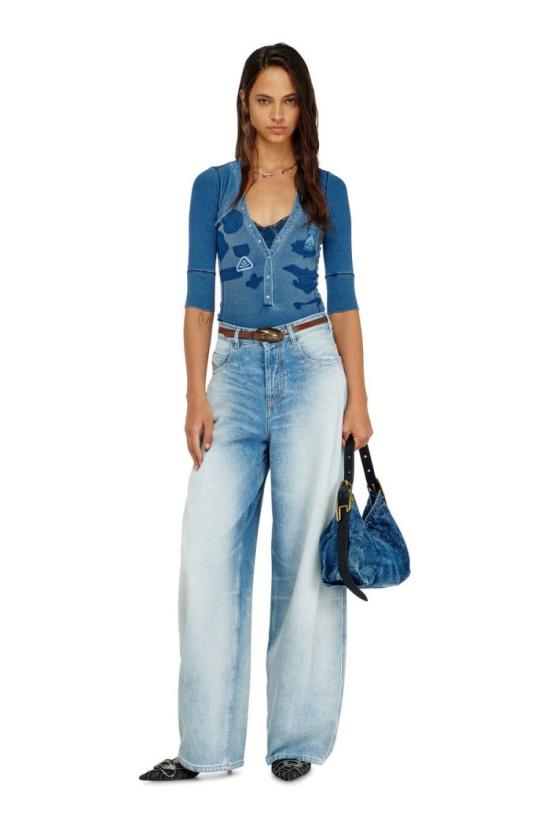 26FW 디젤 탑 8055058336184 Blue - DIESEL