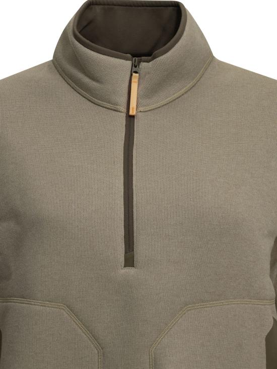 26FW 아크테릭스 긴팔 티셔츠 X000010736COVERT CRP 1 2 ZIPRUNE HTHR MONGOOSE Beige - ARC`TERYX