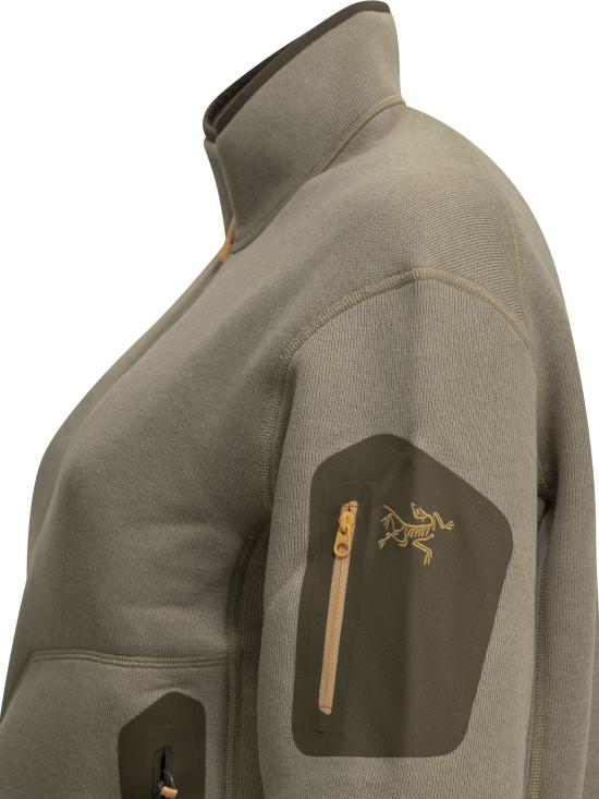 26FW 아크테릭스 긴팔 티셔츠 X000010736COVERT CRP 1 2 ZIPRUNE HTHR MONGOOSE Beige - ARC`TERYX