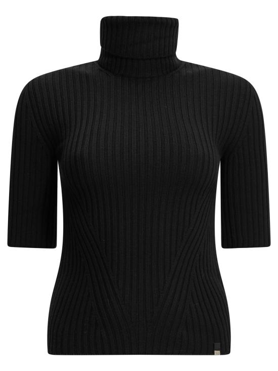 26FW 에르노 리브 스티치 울 터틀넥 ML000085D703879300 Black