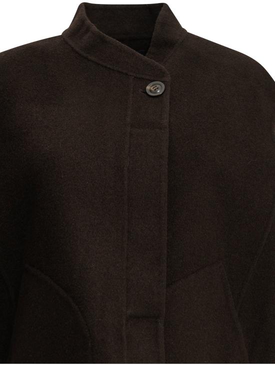 26FW 쉐르 아우터 아델린 재킷과 코트 브라운 - SOEUR