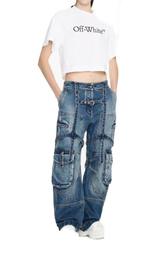  오프화이트 데님 2100000555826 Blue - OFF WHITE