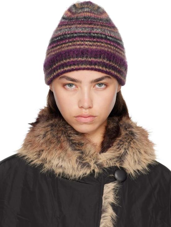  이자벨마랑 모자 Isabel Marant 모렌 모헤어 비니 플럼 - ISABEL MARANT