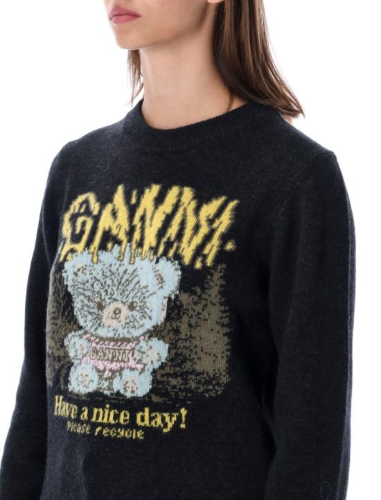 26FW 가니 니트웨어 A11500582678252 Black - GANNI