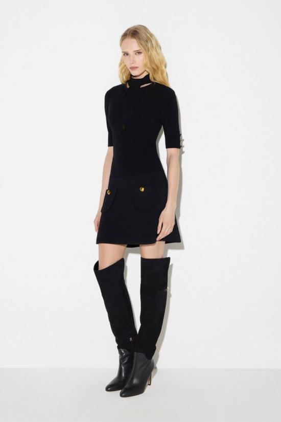 26FW 엘리자베타프랜치 원피스 AM04S66E211040 Black - ELISABETTA FRANCHI