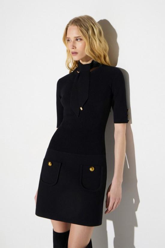 26FW 엘리자베타프랜치 원피스 AM04S66E211040 Black - ELISABETTA FRANCHI