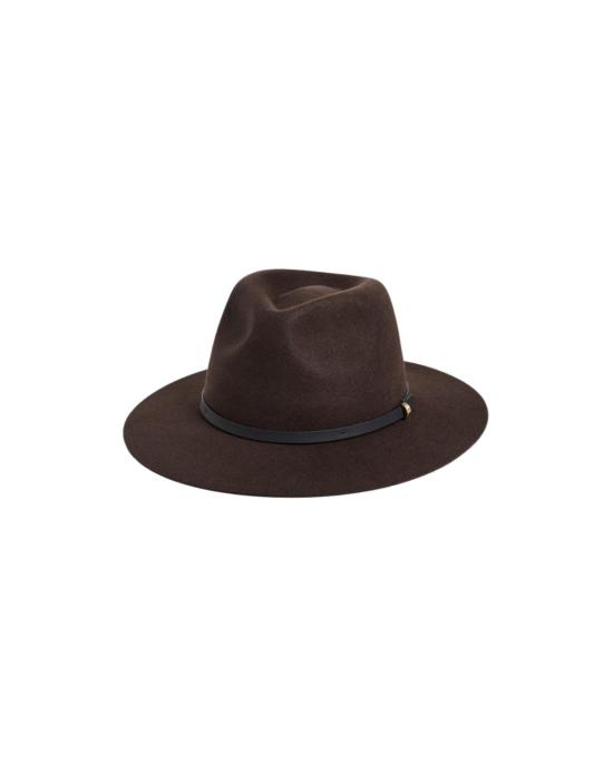  랙앤본 모자 Rag & Bone Dakota Fedora Dark Espresso